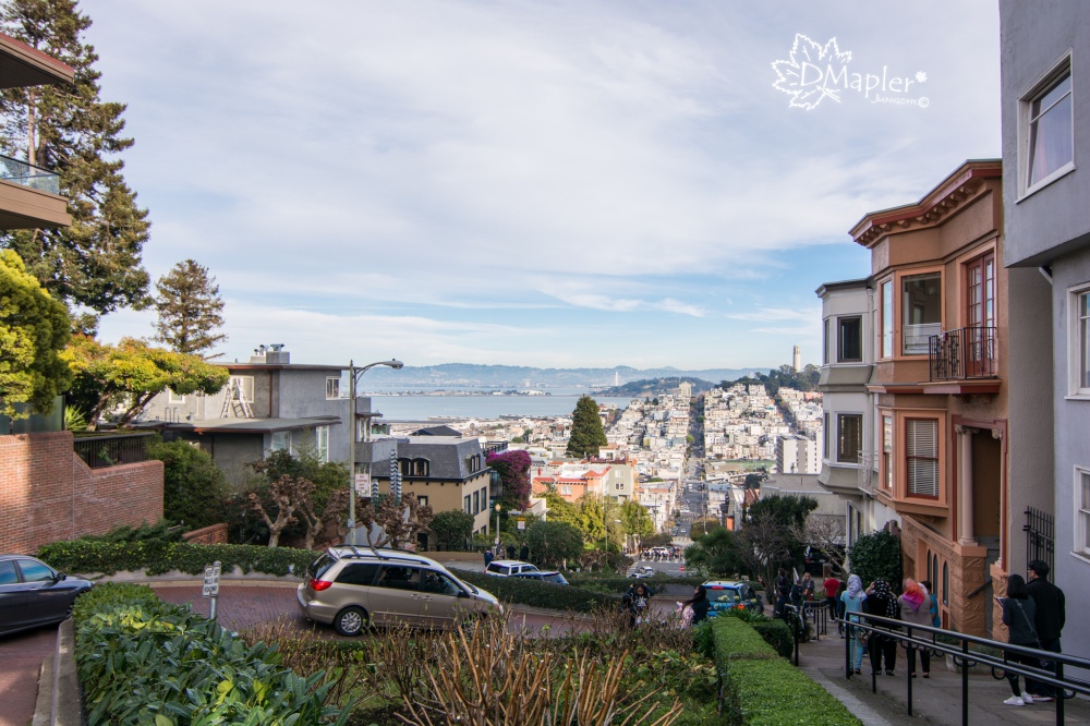 舊金山-九曲花街(Lombard Street) 倫巴底街