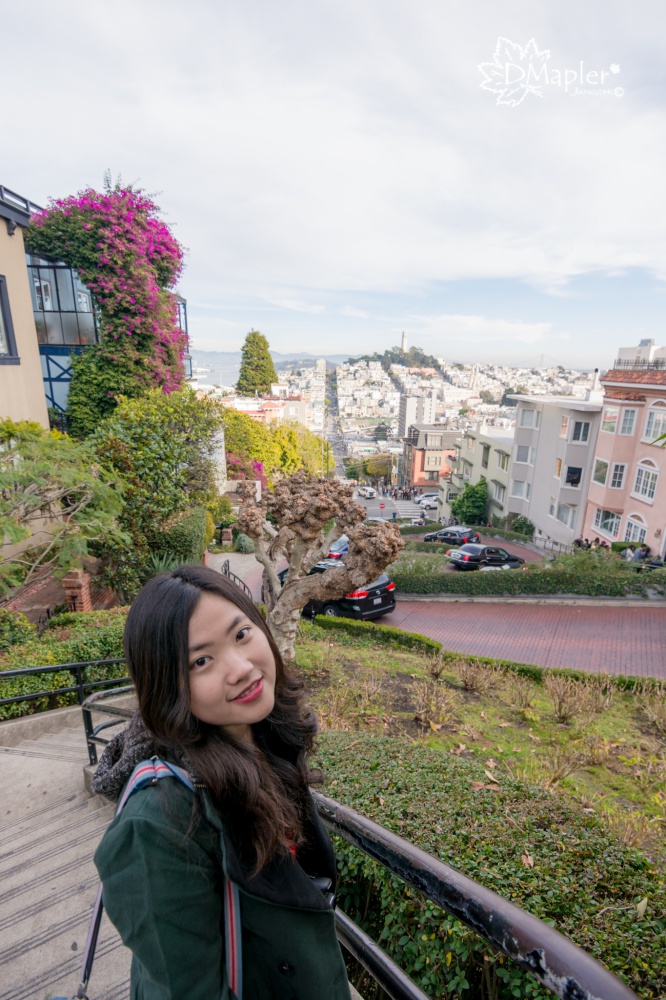 舊金山-九曲花街(Lombard Street) 倫巴底街